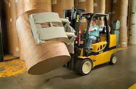 Xe nâng kẹp giấy